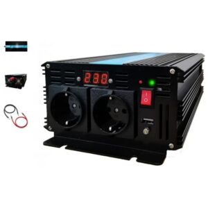 Invertor auto de la 12V la 230V 1500W unda sinusoidala pura TED000385