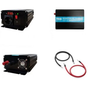 Invertor auto TED Olanda de la 12V la 230V 500W unda sinusoidala pura TED000422