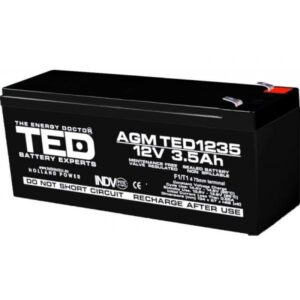 Acumulator AGM VRLA 12V 3,5Ah TED Battery Expert Holland TED003133