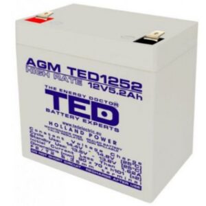 Acumulator AGM VRLA High Rate TED003287 TED1252, 12V, 5,2A