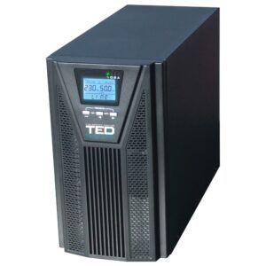 UPS 3000VA / 2700W Online dubla conversie, cu management, 6 x 9Ah, sinusoida pura, TED Electric TED003997