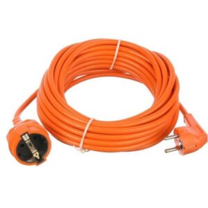 Prelungitor 20 metri cu stecher si cupla schuko, cablu 3x1,5mm, cauciucat, portocaliu TED Electric TED004192