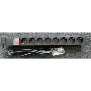 Rack bara alimentare (PDU) 19", 8 prize schuko, alimentare schuko 16A Ted Electric TED006295