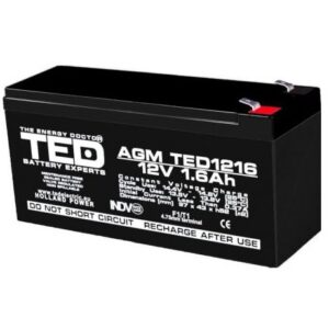 Acumulator AGM VRLA 12V 1,6Ah TED Battery Expert Holland TED003072