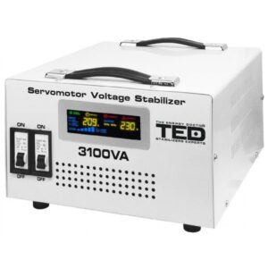 Stabilizator retea maxim 3100VA / 1800W cu servomotor TED Electric TED3100SVC