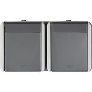 Fontana Priza dubla CP PT gri, TEM Modul TEM-CF10GY-U