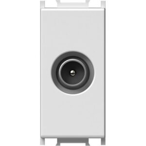 Modul Priza TV simpla 1M alb,blister, TEM Modul TEM-KM10PW-B