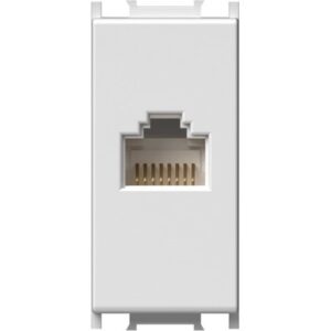 Modul Priza date cat.5 alb Upa, TEM Modul TEM-KM37PW-U
