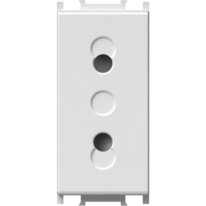 Priza standard EURO 1M 10A ST IP20 TEM-VM20PW-U, alb