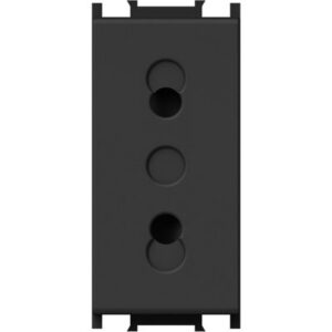 Modul Priza S. EURO 1M 10A ST IP20 Negru, TEM Modul TEM-VM20SB-U