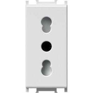Modul Priza st. italian 1M 16A ST IP20 alb, TEM Modul TEM-VM30PW-B