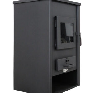 Termosemineu pe lemne brichete si carbune Fornello B2E 14 kW 46x45x91 cm