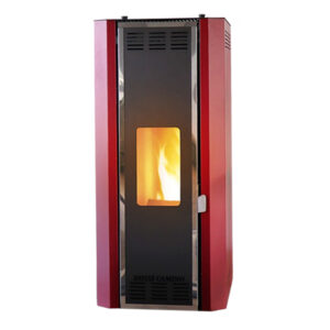 Termosemineu pe peleti Fornello Camino Rossi 25 kW pompa Grundfos vas expansiune arzator inox