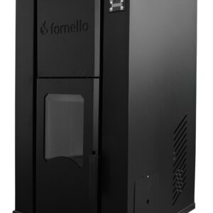Pachet control de la distanta Termosemineu pe peleti Fornello Pellet King 40 kw pompa vas de expansiune supapa de siguranta automatizare tiraj fortat buncar peleti 100 litri aprindere automata si termostat Wi-Fi Salus IT 500