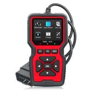 Tester Diagnoza Auto Techstar V519 OBD2, diagnoza motor, citire si stergere coduri eroare, tensiune baterie, compatibil masini OBDII, afisaj color