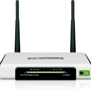 ROUTER TP-LINK; model: TL-MR3420; MANAGEMENT; WIRELESS; PORTURI: 4 x RJ-45 10/100