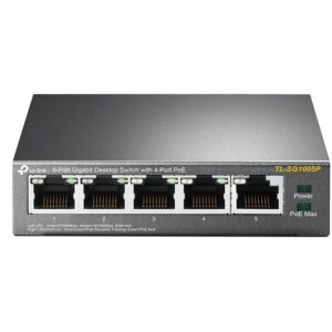 TL 5-PORT GB DESKTOP Switch+4PORTPoE V2 TP-LINK TL-SG1005P
