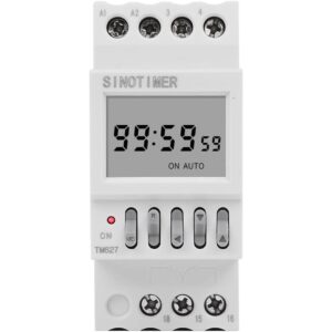 Temporizator 12V, programabil 1 secunda pana la 99 de ore Releu de timp pentru ciclu automat infinit SINOTIMER TM627-4