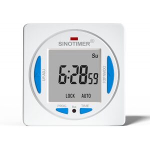 Releu digital cu temporizator 24h Sinotimer, 50/60Hz, cu tensiune personalizata 5/12/24VDC, TM628AKL