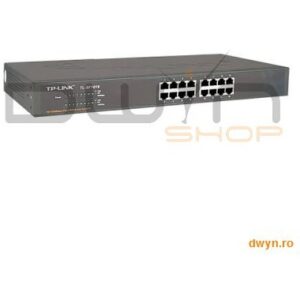 Switch 16 Port-uri 10/100, carcasa metalica 1U 19-inch