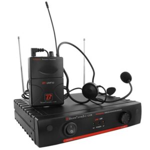 Statie 1 microfon wireless tip casca UHF 539.3 MHZ BoomTone DJ UHF 10HL F7