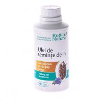 Ulei din seminte de in 1000mg 90cps ROTTA NATURA