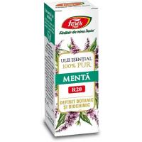 Ulei esential de menta r20 100% pur definit botanic si biochimic 10ml FARES