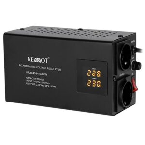 Stabilizator de tensiune cu relee 1000VA / 700W KEMOT URZ3439-1000, prindere in perete