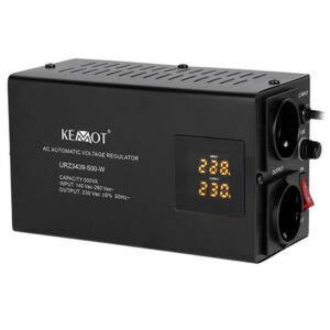 Stabilizator de tensiune cu relee 500VA / 350W, prindere in perete, KEMOT URZ3439-500-W
