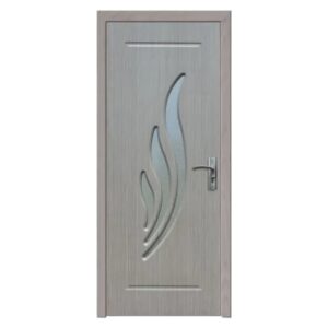 Usa Interior din MDF Novo Doors ND310, Cadru din Lemn Masiv, Geam Sablat, KIT COMPLET, Toc , Manere si balamale incluse (Culoare: Gri, Dimensiune: 60 cm, Maner: Standard, Toc: Fix)