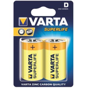 Baterie VARTA zinc carbon BAVA 2020, R20 (typ D), 2 bucati superlife