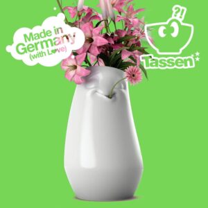 Vaza Alba din Portelan cu Expresie