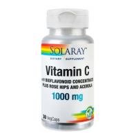 Vitamin c 1000 mg 30cps SOLARAY