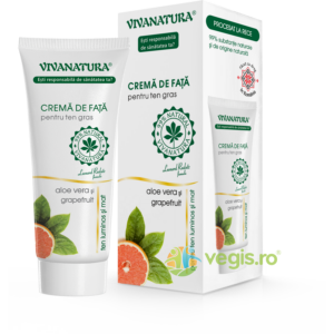 Crema de Fata pentru Ten Gras cu Aloe Vera si Grapefruit 75ml