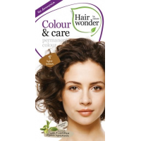 Vopsea permanenta fara amoniac, colour & care, 5 light brown, hairwonder 40+20ml HENNAPLUS