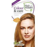 Vopsea permanenta fara amoniac, colour & care, 7.3 medium golden blond, hairwonder 40+20ml HENNAPLUS