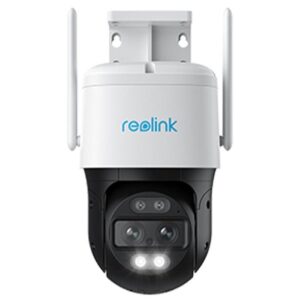 Camera IP WiFi Speed Dome PTZ Reolink TrackMix W760, 4K, 2.8 + 8 mm, lumina alba / IR 15 m, dual band, slot card, microfon, difuzor