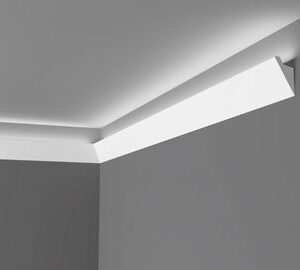 Cornisa tavan iluminat IL4 polimer dur 60x37.5x2000mm