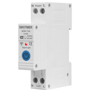 Intrerupator inteligent 63A AC220V, WiFi Tuya, temporizator pornit-oprit, WCB1-T-63 SINOTIMER