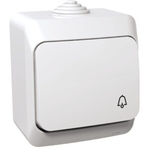 Intrerupator cu revenire simbol sonerie Schneider Cedar WDE000512, alb
