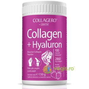 Collagen + Hyaluron  cu Aroma de Capsuni 150g