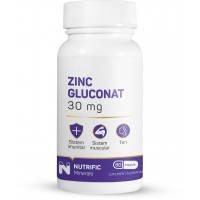 Zinc gluconat 30mg 60cps NUTRIFIC