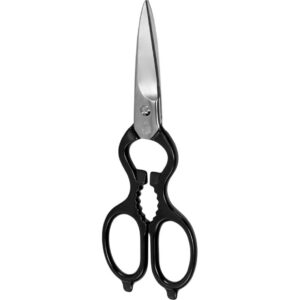 Foarfece multifuncționale, negre, 20 cm