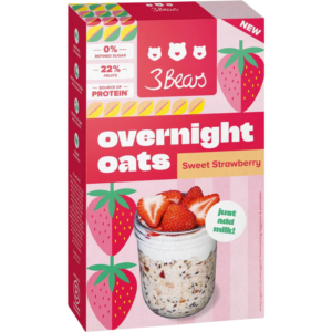 Porridge din Ovaz cu Capsuni fara Zahar Adaugat 400g