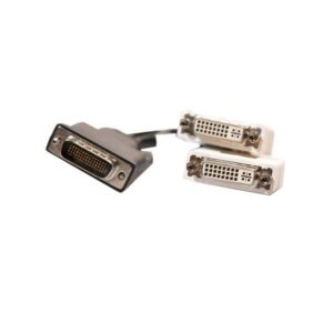 Cablu video; DMS 59 la 2 x DVI F; 0.1m