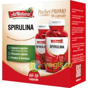 Pachet Spirulina 60cps+30cps