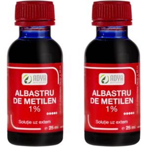 Pachet Albastru de Metilen 1% 25ml + 25ml
