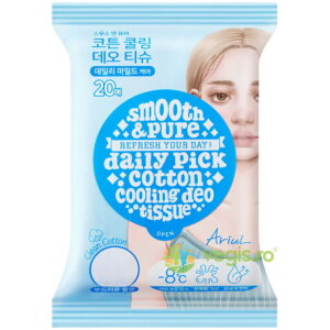 Servetele Deodorante Smooth&Pure Cotton Cooling Deo 20 buc