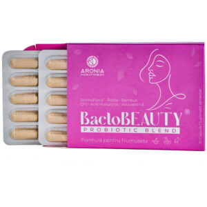 Formula cu Probiotice, Prebiotice, Vitamine, Plante si Antioxidanti BactoBeauty 30cps