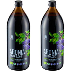 Pachet Suc de Aronia Ecologic/Bio 1L + 1L